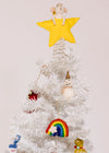 Wool Felt Crowned Mouse & Star Tree Topper