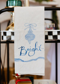 Holiday Bow Tea Towel