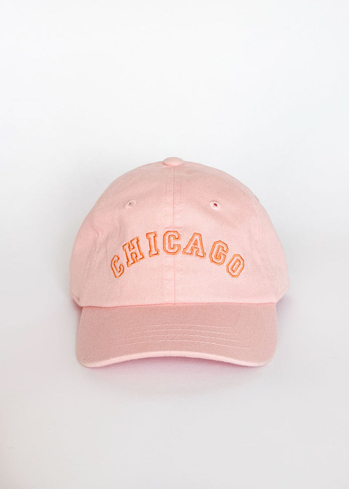 Toddler Chicago Arch Dad Hat - Pink & Orange
