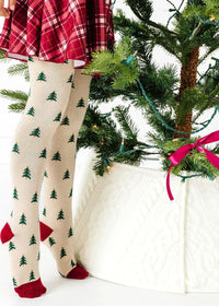 Tree Farm Knit Tights