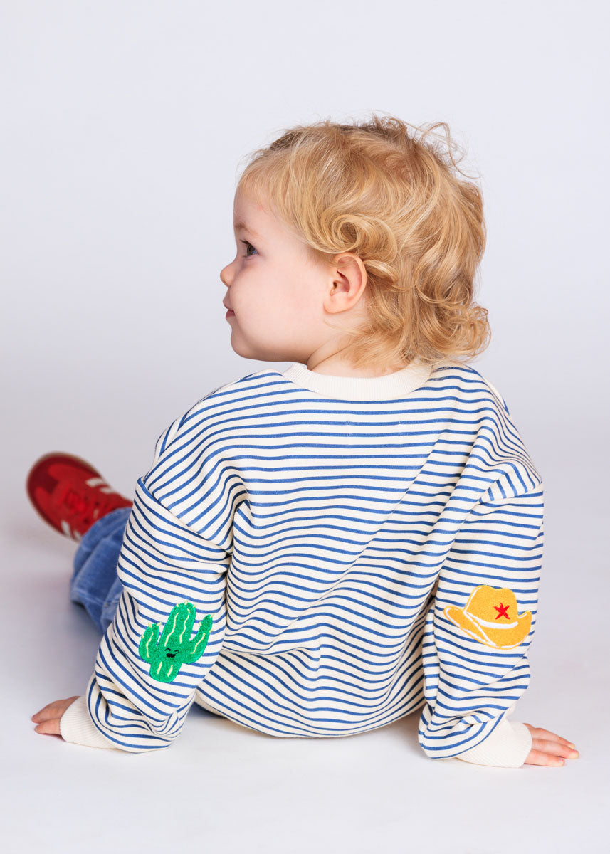 Texas Striped Patch Sweatshirt