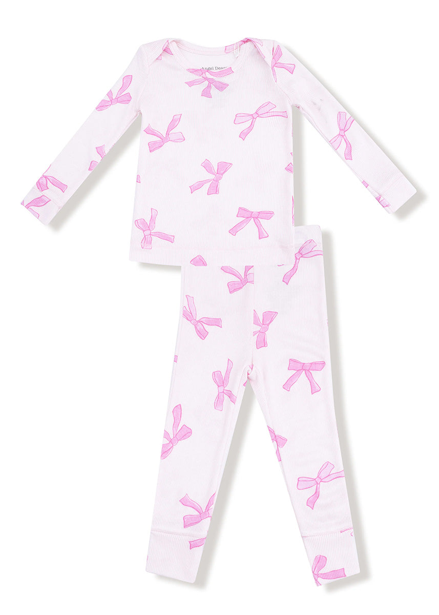 2-Piece L/S Pajama Set - Pretty Bows