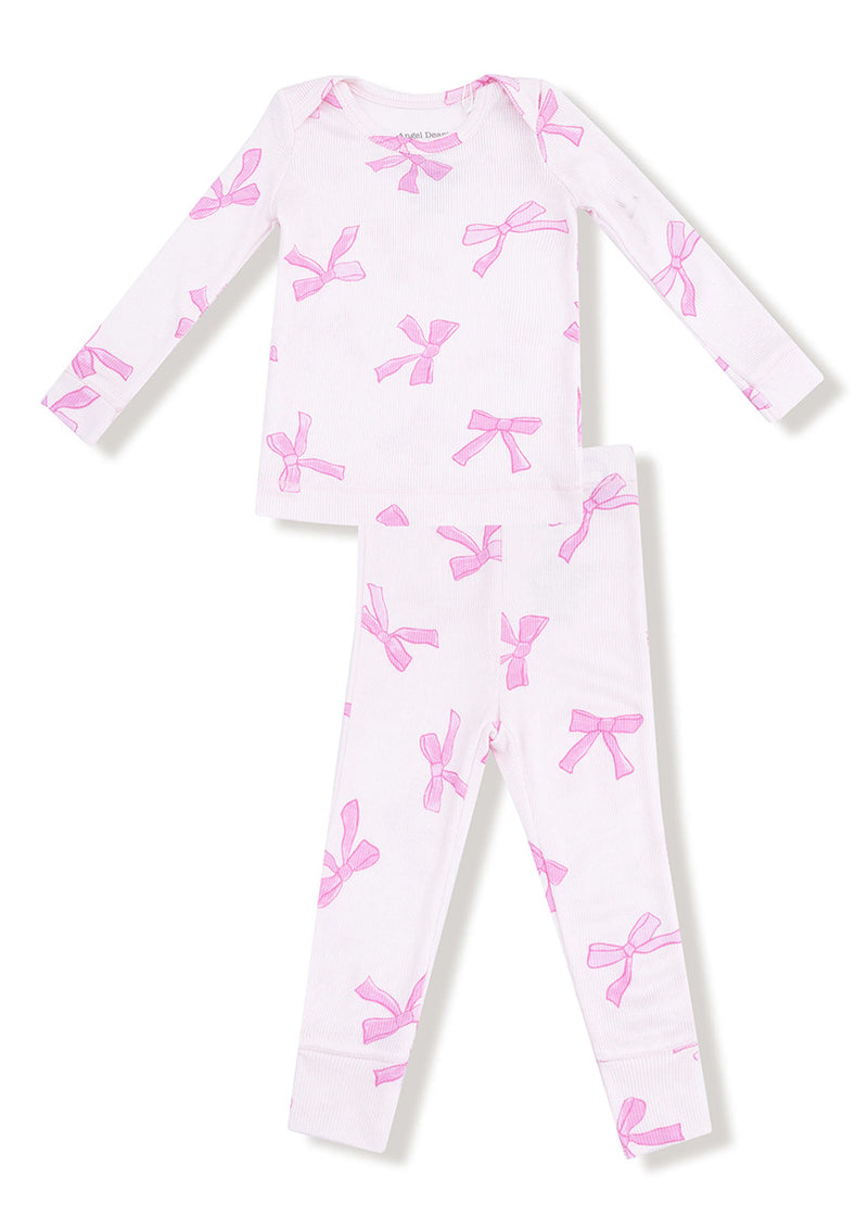 2-Piece L/S Pajama Set - Pretty Bows