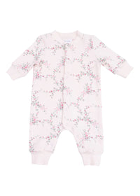 Baseball Collar Long Romper - Antoinette Floral