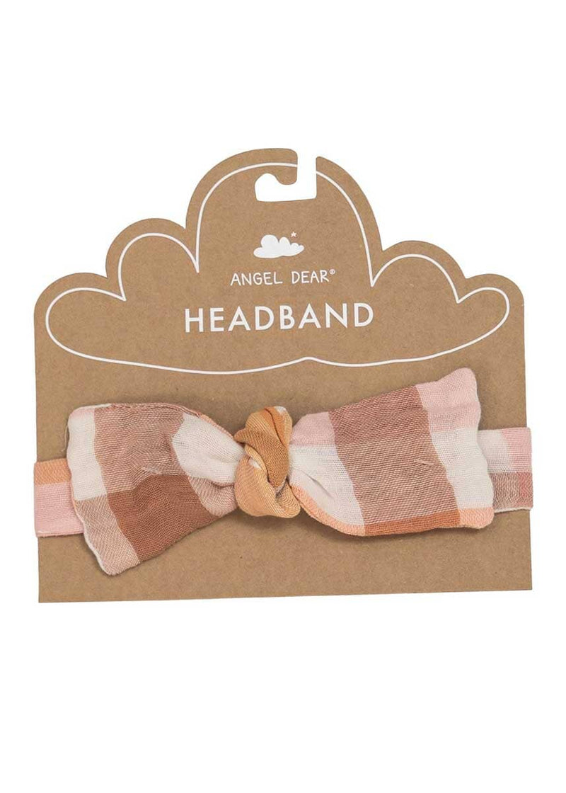 Muslin Headband - Harvest Plaid