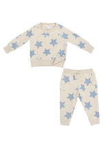 Sweatshirt & Jogger Set - Blue Sketchy Stars