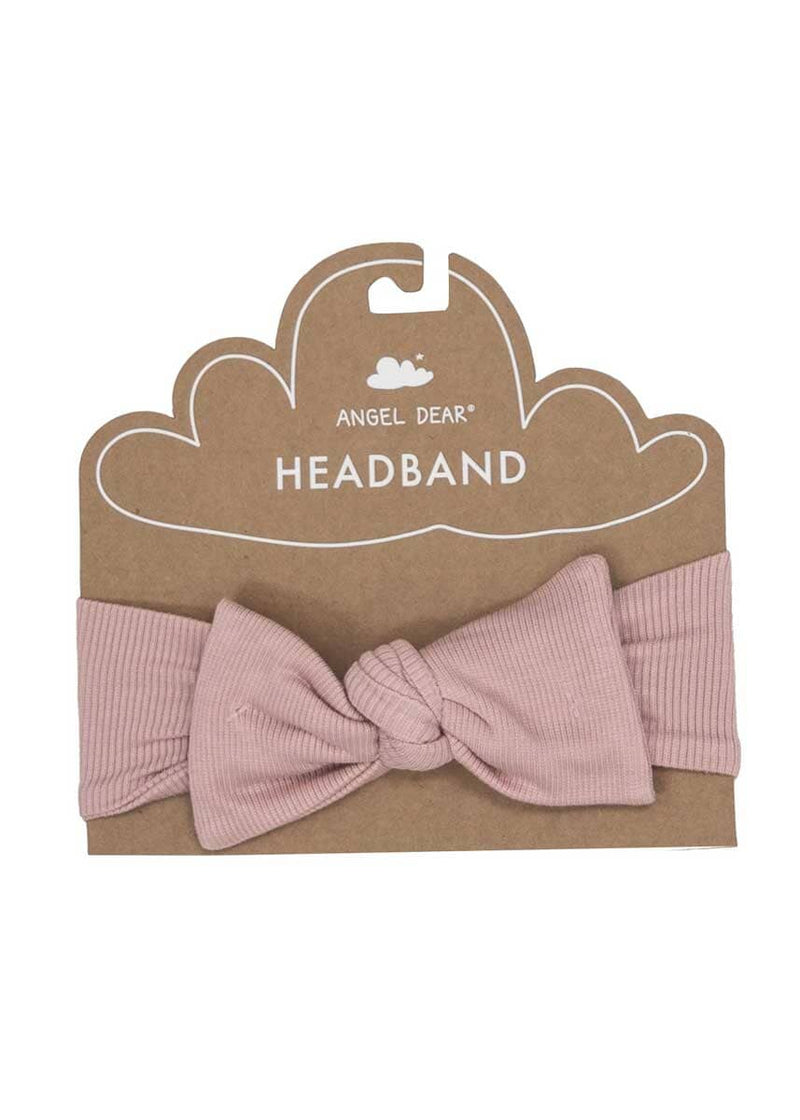 Ribbed Headband - Silver Pink