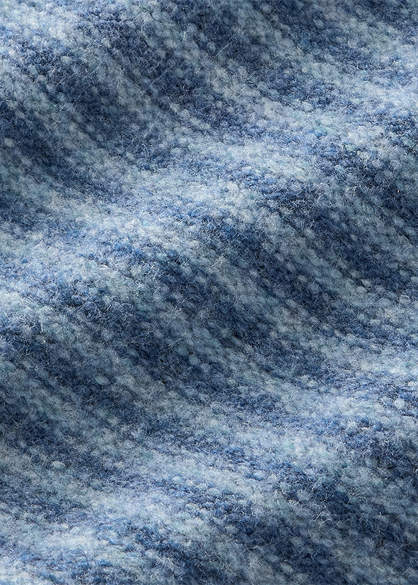 Baby Striped Pullover Sweater - Blue Melange