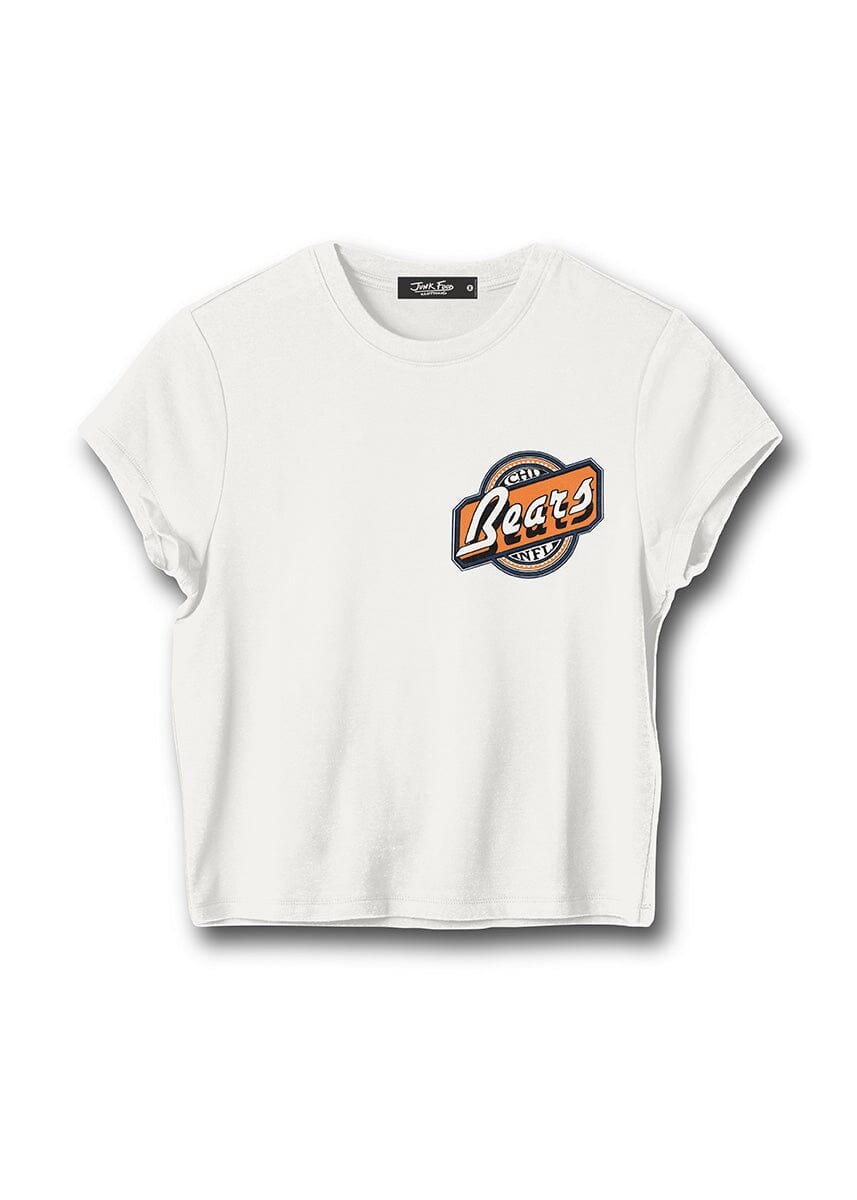 Bears Cheers Baby Tee - Vintage White