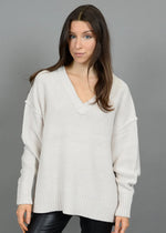 Zvona V-Neck Pullover - Pearl Essence