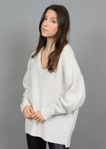 Zvona V-Neck Pullover - Pearl Essence