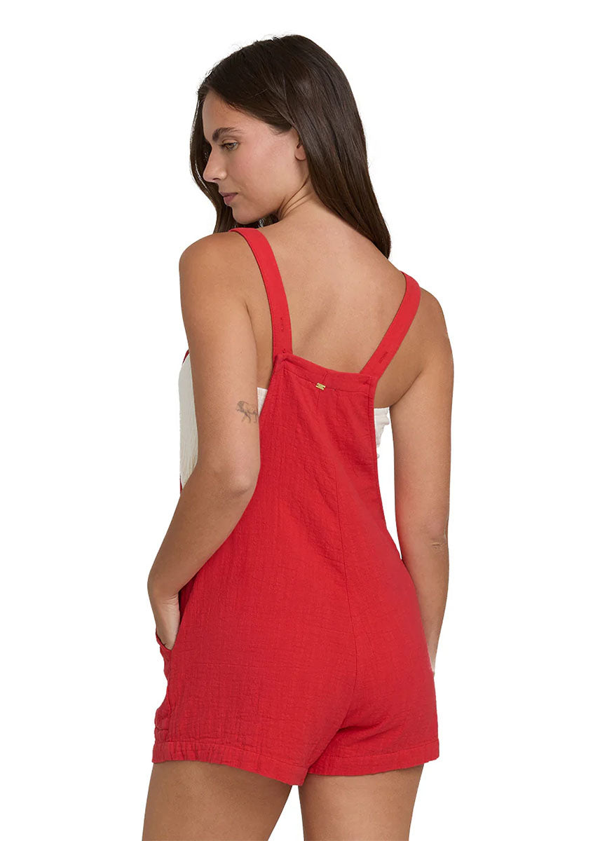 Beach Crush Overall - Fiesta Red