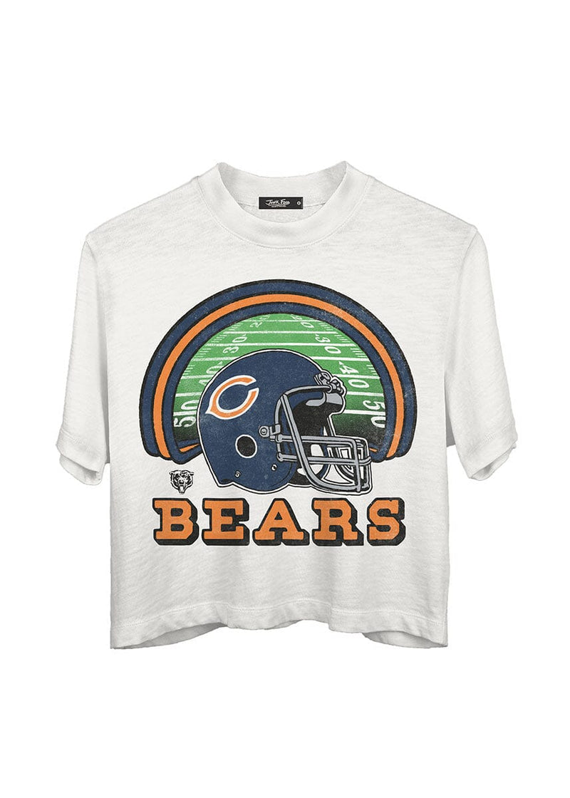 Bears Game Time Crop Tee - Vintage White
