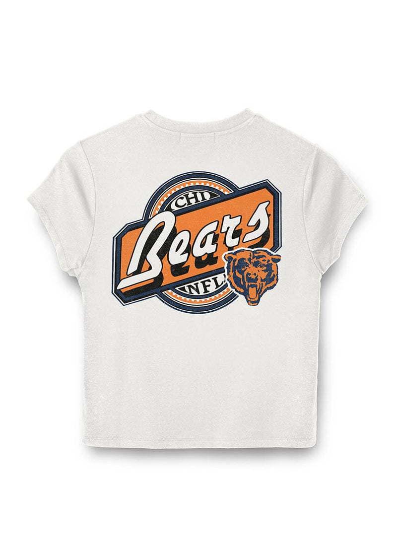 Bears Cheers Baby Tee - Vintage White