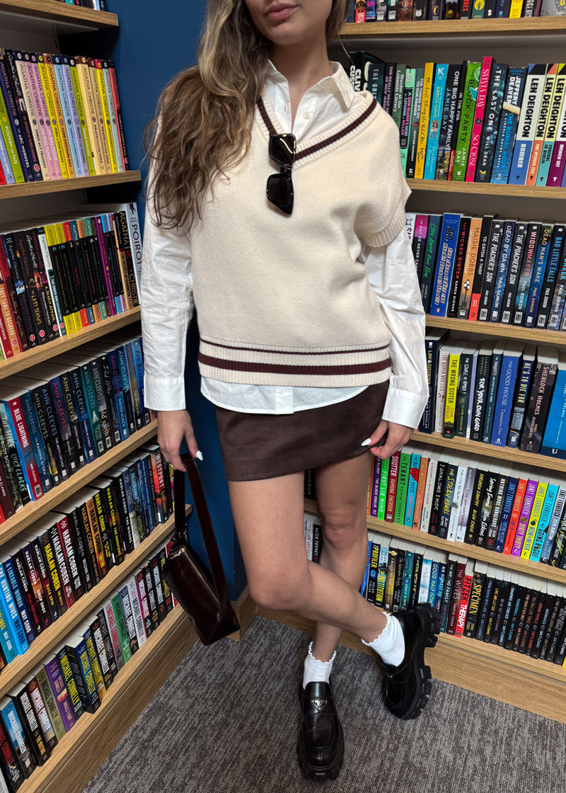 Fletcher Sweater Vest - Crystal