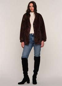 Nelsi Faux Fur Coat - Mink