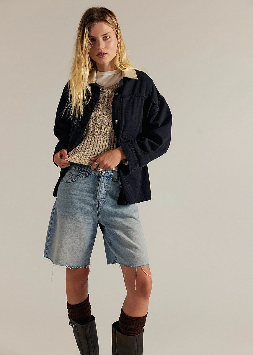 Montana Raw Hem Short - Cowgirl Blues