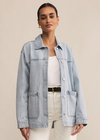 On The Road Denim Jacket - Faded Indigo