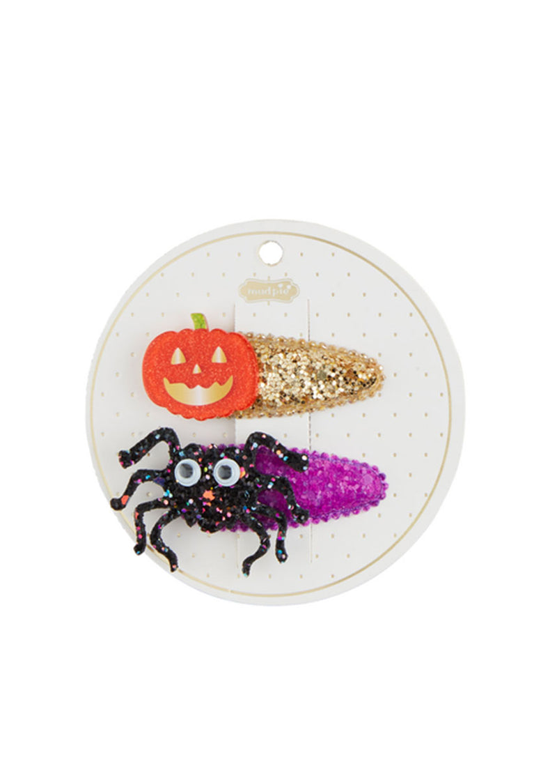 Spider Halloween Hair Clip Set