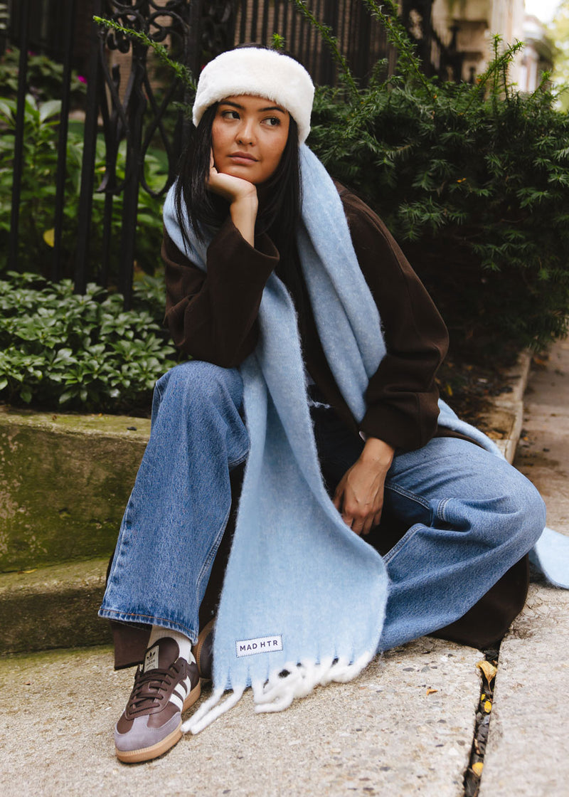 Mad Hatter Faux-Fur Headband - Ivory