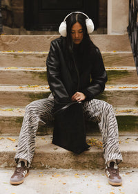 Mad Hatter Faux-Fur Earmuff - Ivory