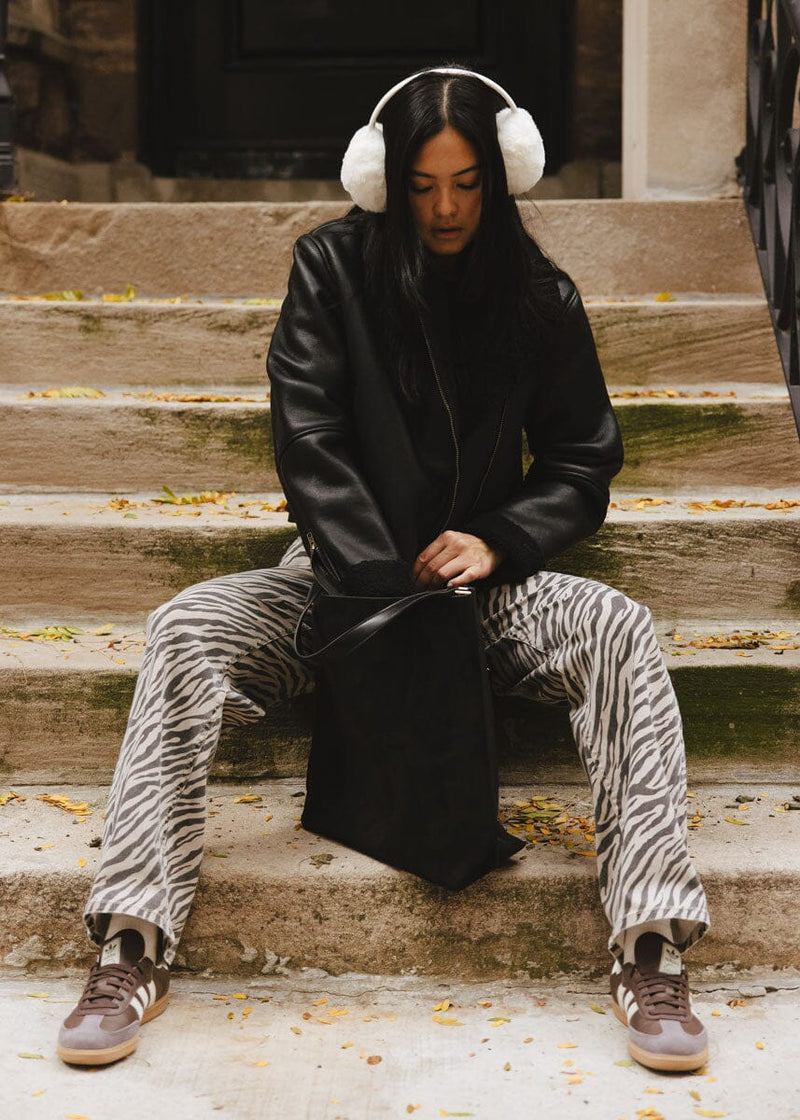 Mad Hatter Faux-Fur Earmuff - Ivory