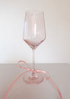 Rose Pink Wine Glass