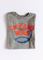 Chicago Wins Toddler Tee – Grey