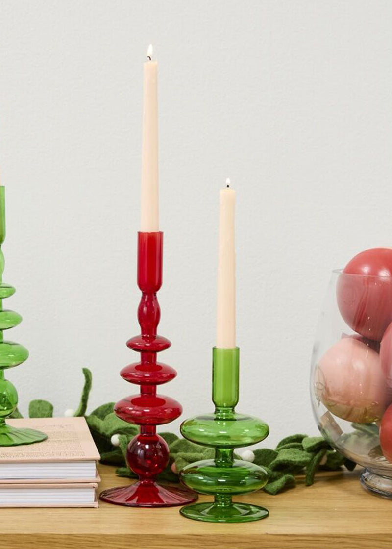 Wizard Candlestick Holder - Small Green