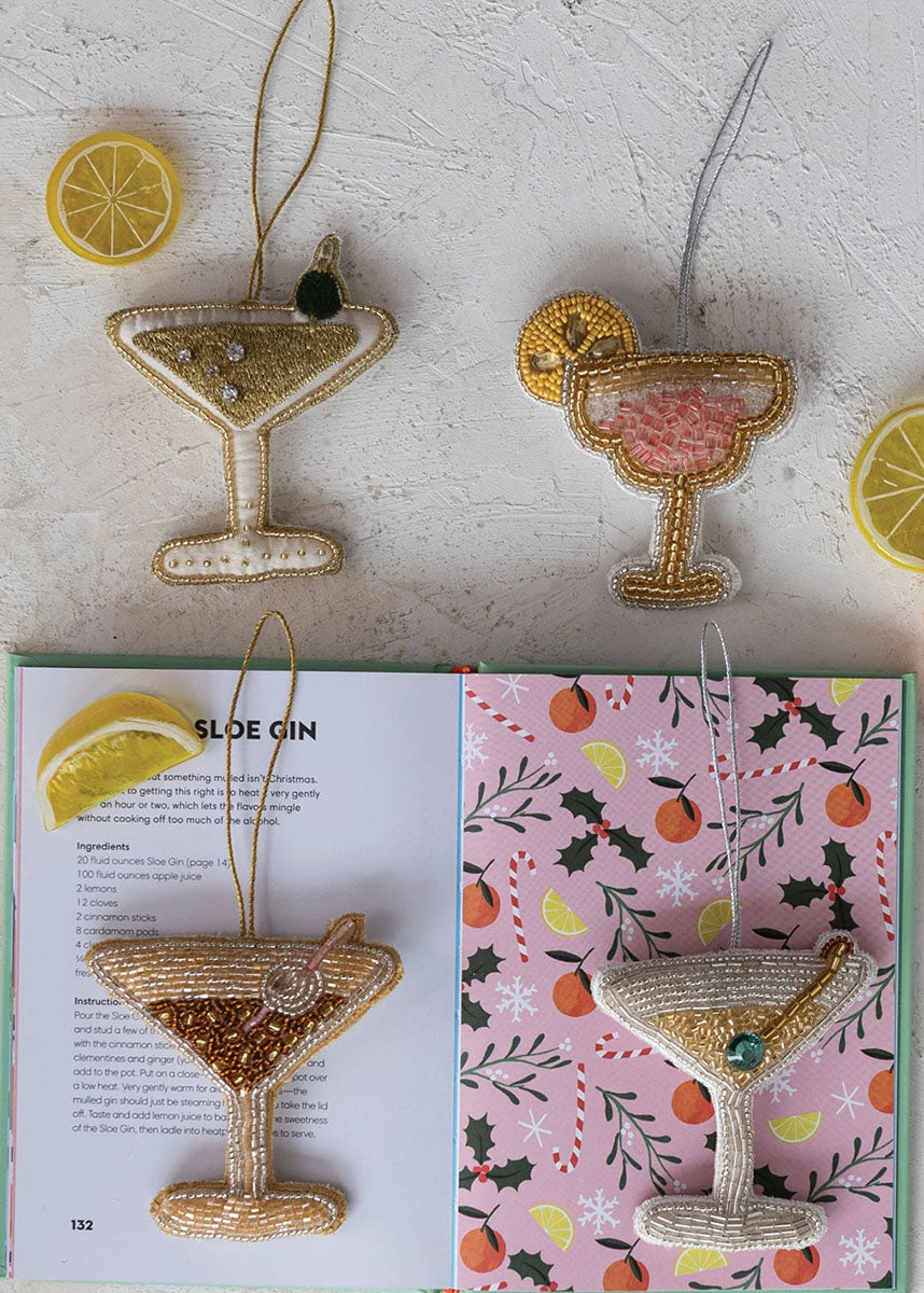 Beaded Cocktail Ornament