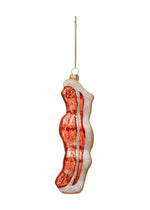 Hand-Painted Glass Bacon Slice Ornament