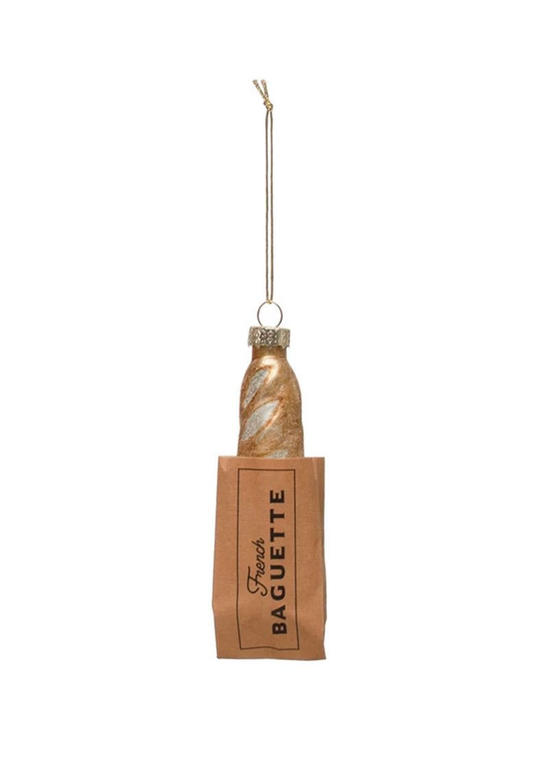 French Baguette In Bag Ornament