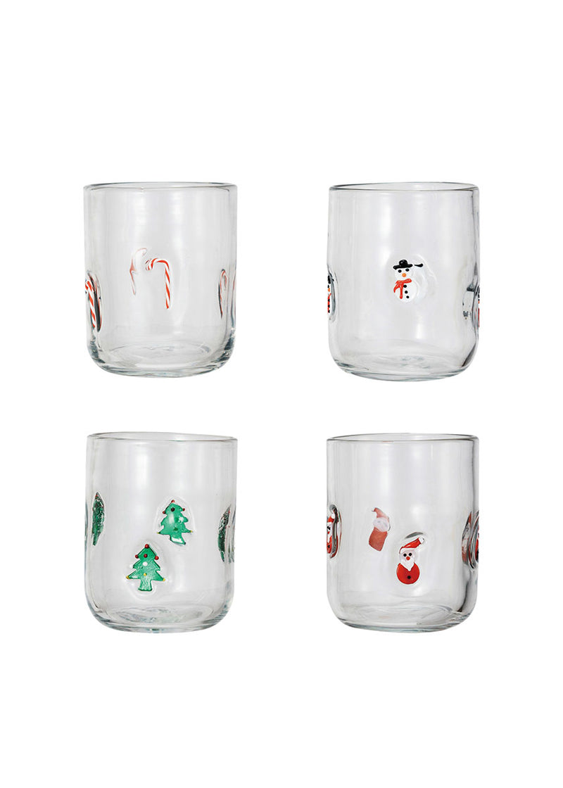 Holiday Icon Drinking Glass - Christmas Tree