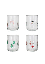 Holiday Icon Drinking Glass - Santa