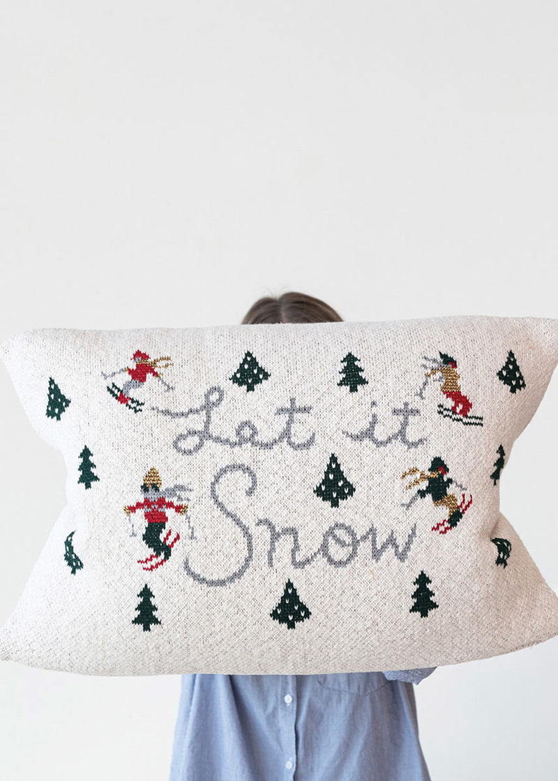 Let It Snow Lumbar Pillow