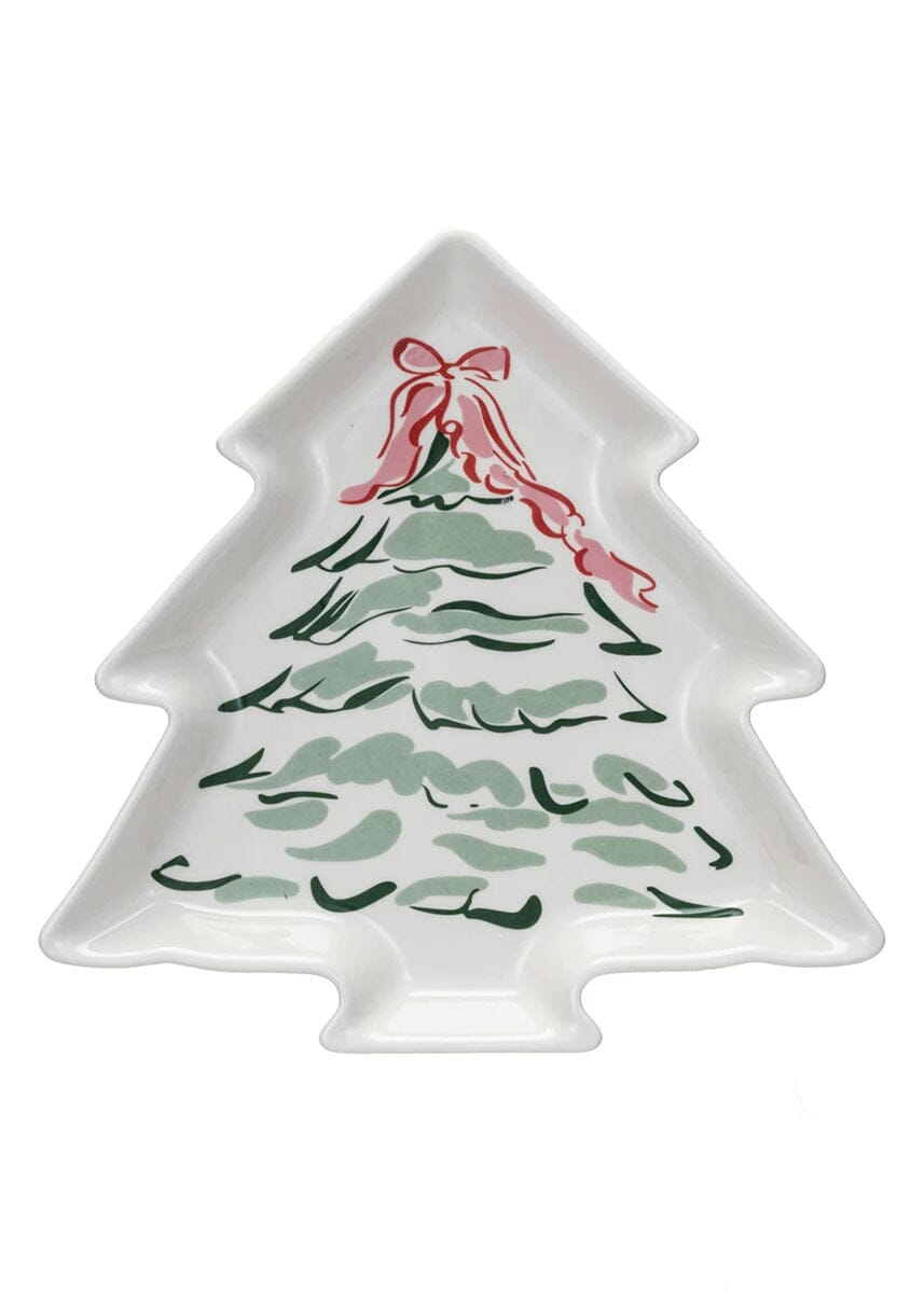 Classic Christmas Tree Shaped Plate