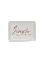 Stoneware Holiday Phrase Dish