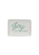 Stoneware Holiday Phrase Dish