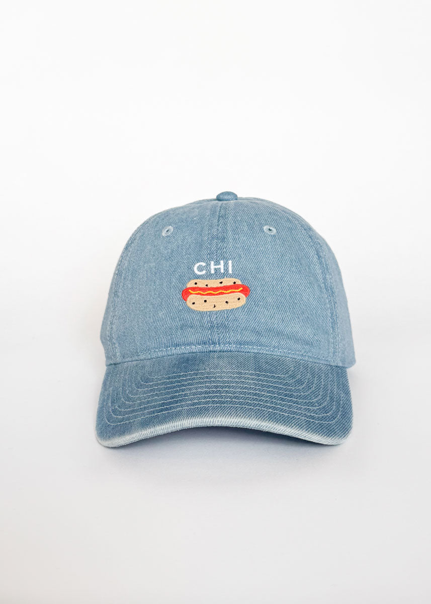 Youth Tiny Chi Hot Dog Icon Hat - Denim