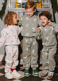 Candy Cane Sweatsuit Set