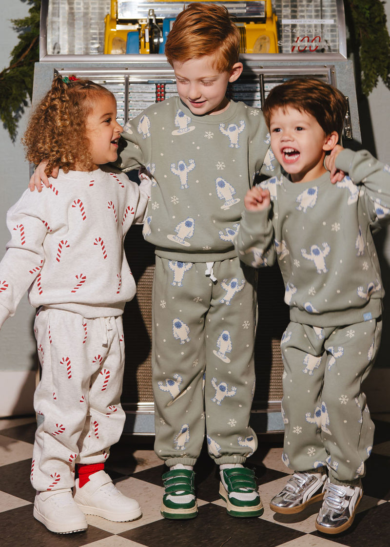 Candy Cane Sweatsuit Set