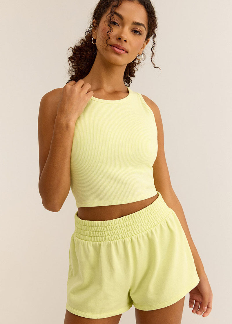 Rise Up Fleece Short - Key Lime