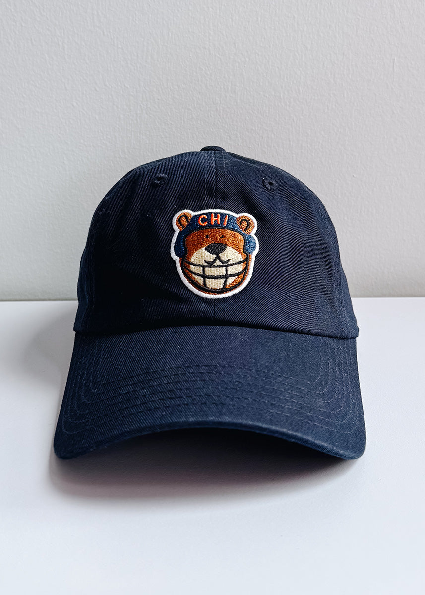 Youth Bear Chicago Dad Hat - Navy