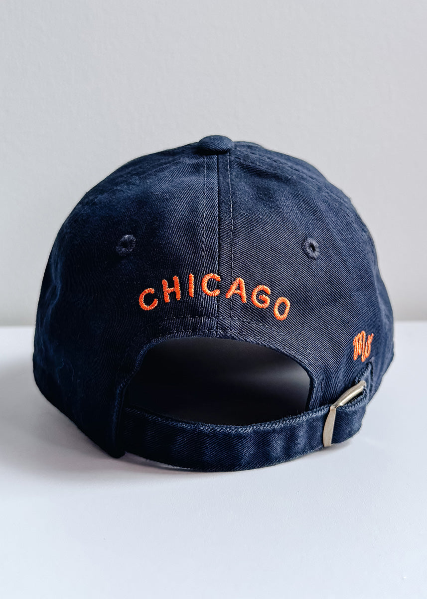Youth Bear Chicago Dad Hat - Navy