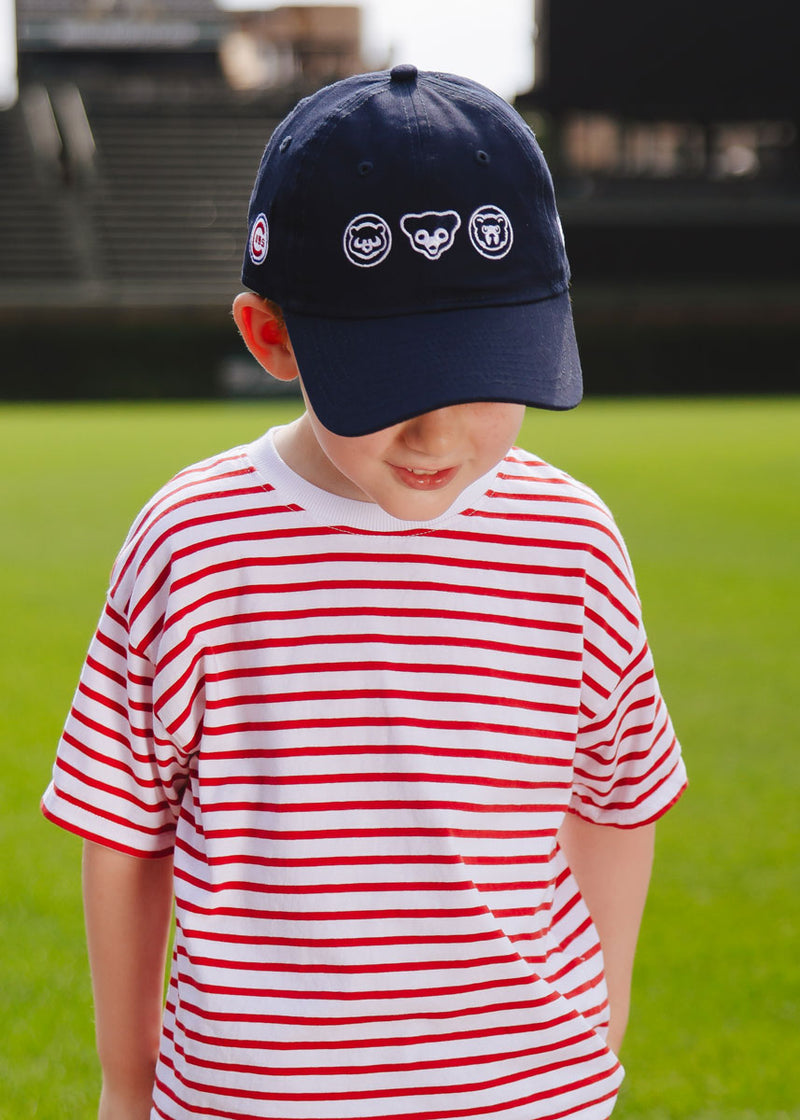 Youth Chicago Cubs Bears Dad Hat - Navy