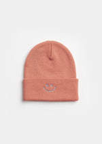Youth Mad Hatter Smiley Cuff Beanie - Shrimp/Blue