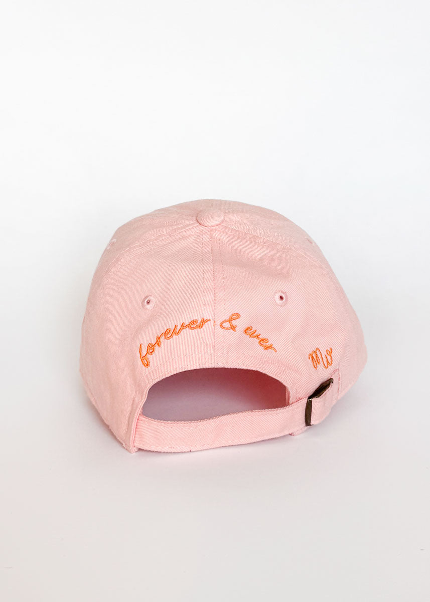 Youth Chicago Arch Dad Hat - Pink & Orange