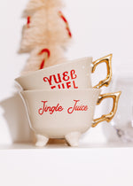 Stoneware Footed Teacup - Jingle Juice