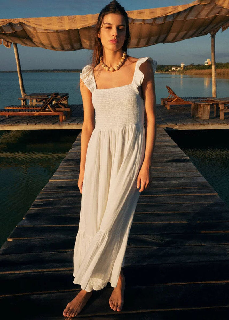 Calypso Midi Dress - Off White