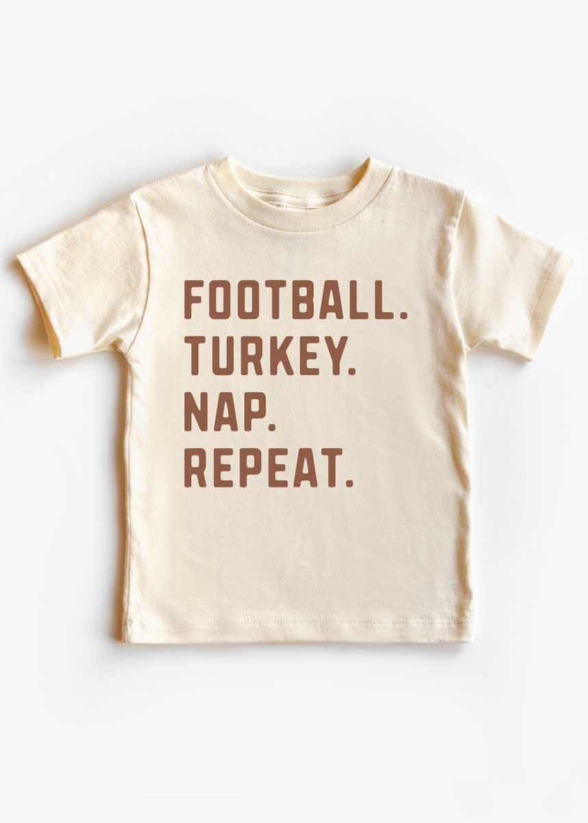 Football Turkey Nap Kids Tee